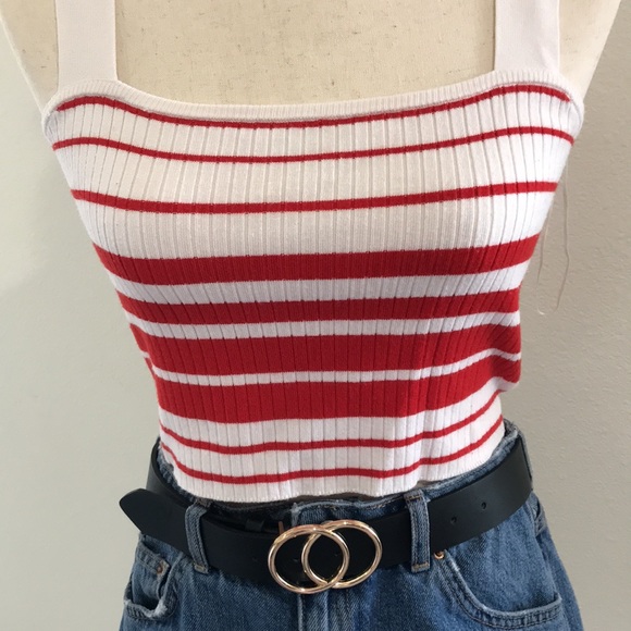 KNIT TANK CROP TOP - Picture 2 of 2